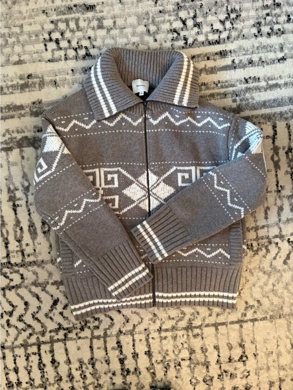 Reformation Mariposa Regenerative Wool Sweater Coat